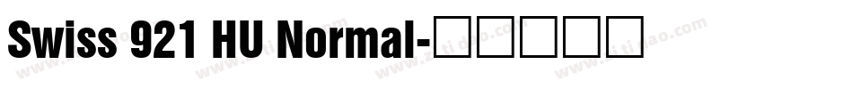Swiss 921 HU Normal字体转换